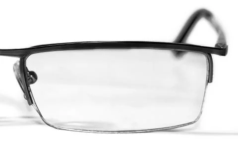 The left side of glasses Stock Photos