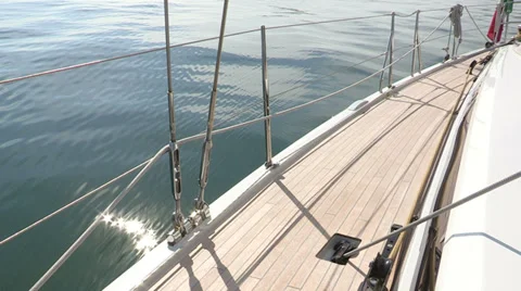 Left side of sailing boat Stock Footage 32323259