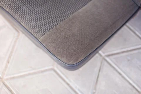 Left side of texture rear car grey seats Stock Photos