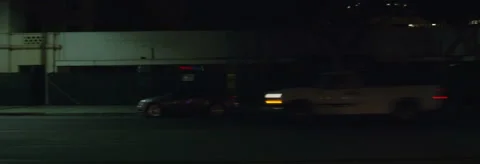 Left Side view of a Driving Plate: Car travels on East Colorado Boulevard in Stock Footage 59334796