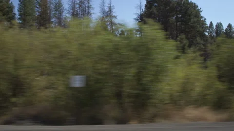 Left Side view of a Driving Plate: Car travels south on Silver Lake Road (County Stock Footage 59512594