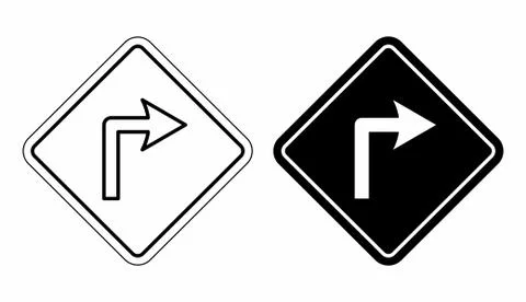 Left sign icons Stock Illustration
