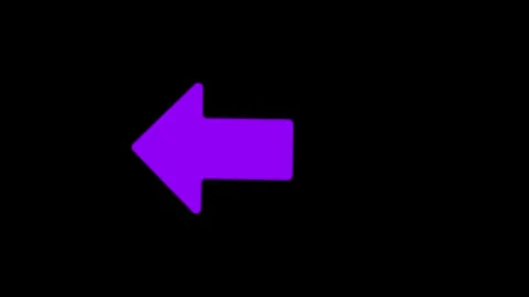 Left site arrow move 4k animation video with black background Stock Footage 324171984