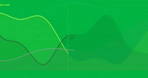 Left spline appearing, tracing data hills over cyan grid, revealing ridge on Stock Footage 327352295