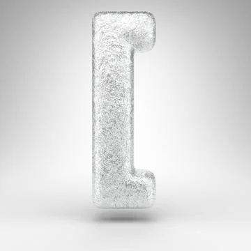 Left square bracket symbol on white background. Creased aluminium foil 3D sig Stock Illustration