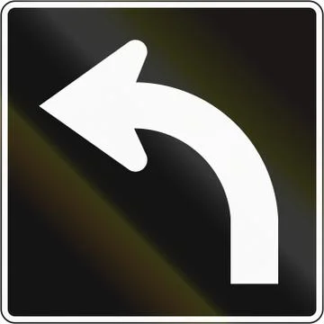 Left Turn Lane In Canada Stock Illustration