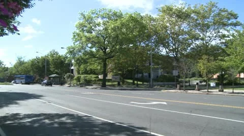 Left turn lane at intersection Video stock 10569386