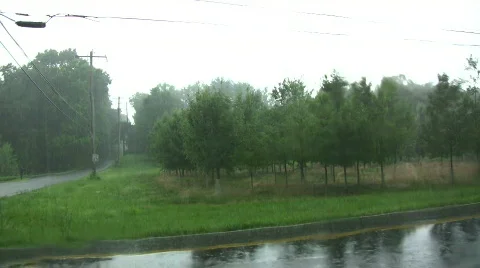 Left turn in the rain Video stock 139146