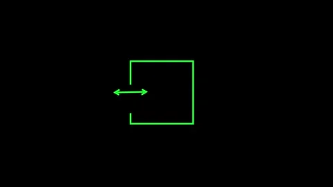 Left two direction arrow icon animated video Stock Footage 292003048