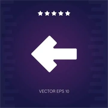 Left vector icon Stock Illustration