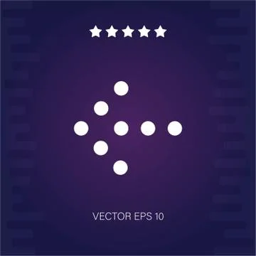 Left vector icon Stock Illustration