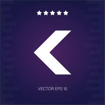 Left vector icon Stock Illustration