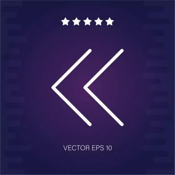 Left vector icon Stock Illustration