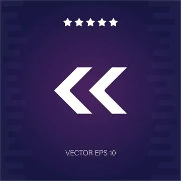 Left vector icon Stock Illustration