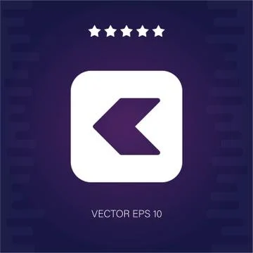 Left vector icon Stock Illustration