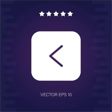 Left vector icon Stock Illustration