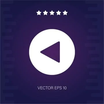 Left vector icon Stock Illustration