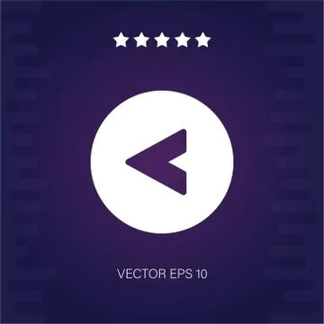 Left vector icon Stock Illustration