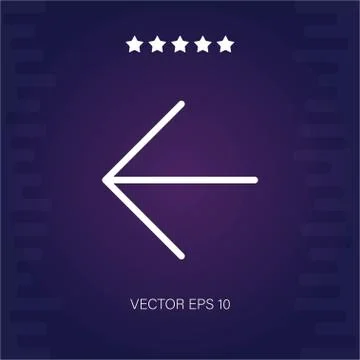 Left vector icon Stock Illustration