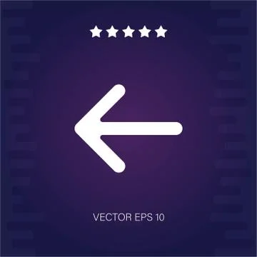 Left vector icon Stock Illustration