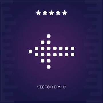 Left vector icon Stock Illustration