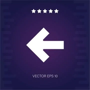 Left vector icon Stock Illustration