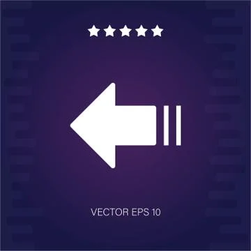 Left vector icon Stock Illustration