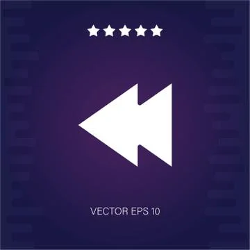 Left vector icon Stock Illustration