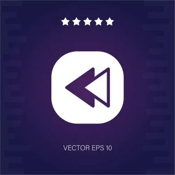 Left vector icon Stock Illustration