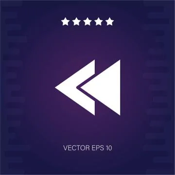 Left vector icon Stock Illustration
