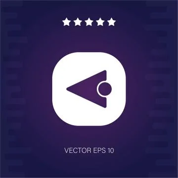 Left vector icon Stock Illustration