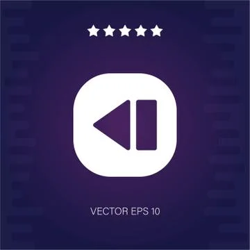 Left vector icon Stock Illustration
