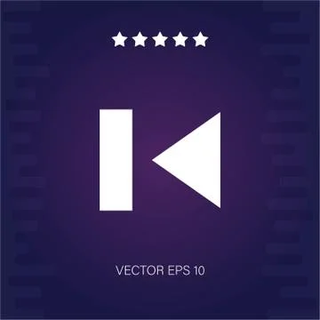 Left vector icon Stock Illustration