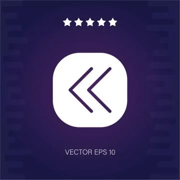 Left vector icon Stock Illustration