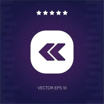 Left vector icon Stock Illustration
