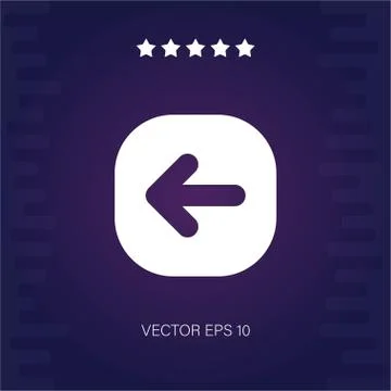 Left vector icon Stock Illustration