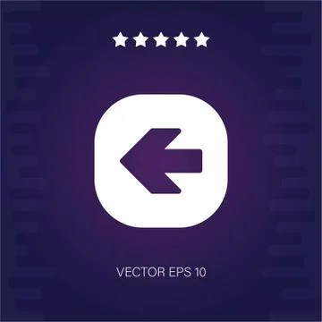 Left vector icon Stock Illustration