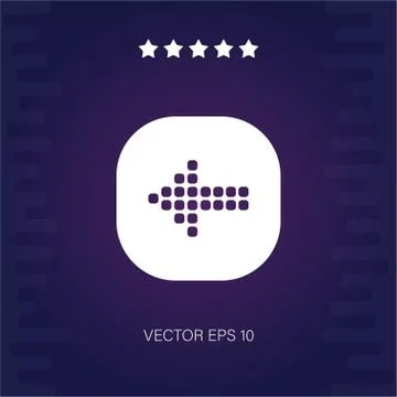 Left vector icon Stock Illustration