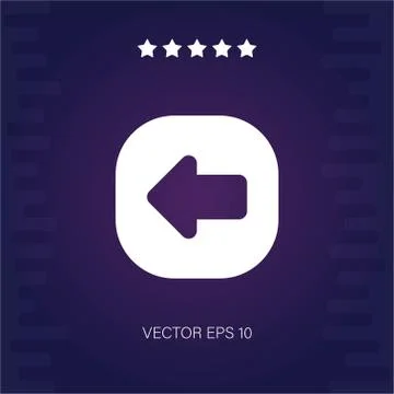 Left vector icon Stock Illustration