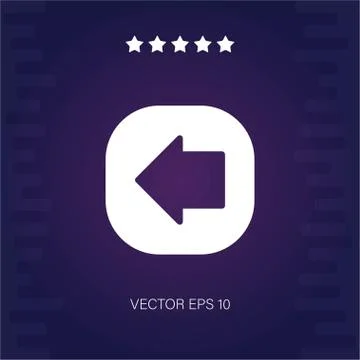 Left vector icon Stock Illustration