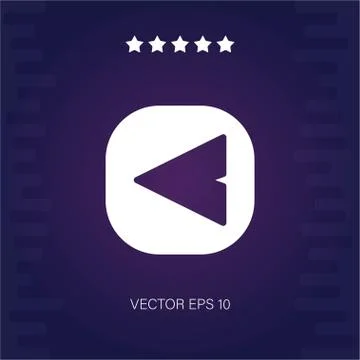 Left vector icon Stock Illustration