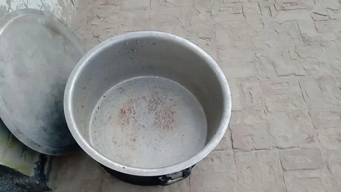 Left View of Large Traditional Cooking Steamer Video stock 347248908