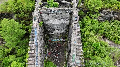 Left Within - Split Rock Quarry - Syracuse, NY Stockfoto's