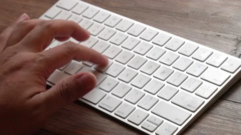 Lefthand typing Stock Footage 158922363