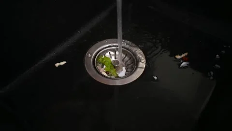 Leftover food in the sink. Stock Footage 265906375