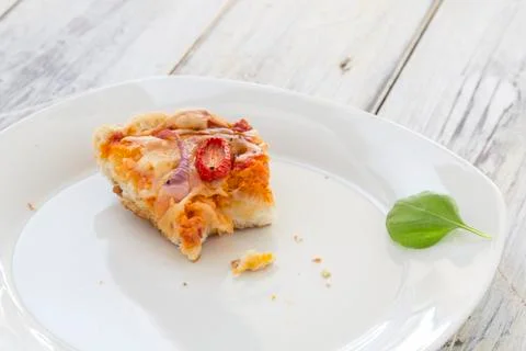 Leftover pizza Stock Photos