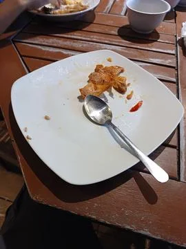 Leftover Plate Stock Photos