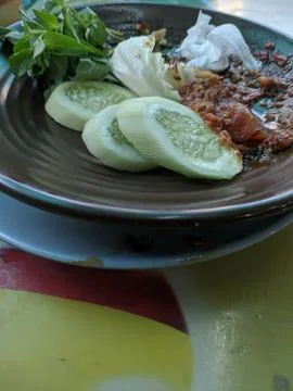 Leftovers on the plate Stock Photos