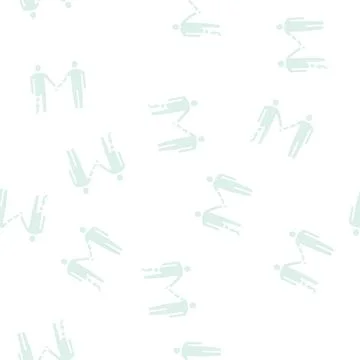 Leg and arm prosthesis disabled human glyph seamless pattern 스톡 일러스트