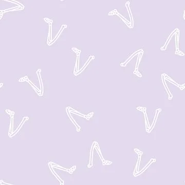Leg bone line seamless pattern Illustrazione stock